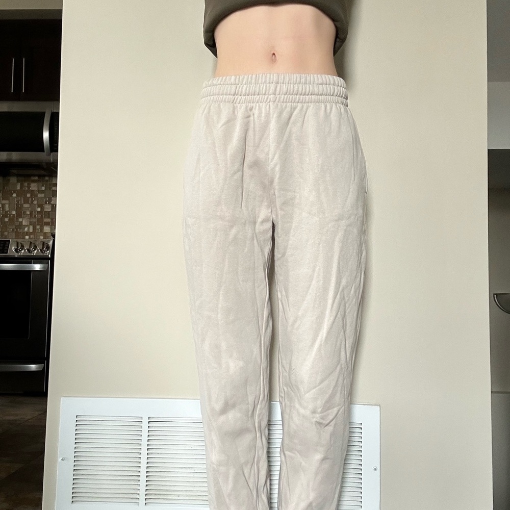 Garage Cream Fleece Pants